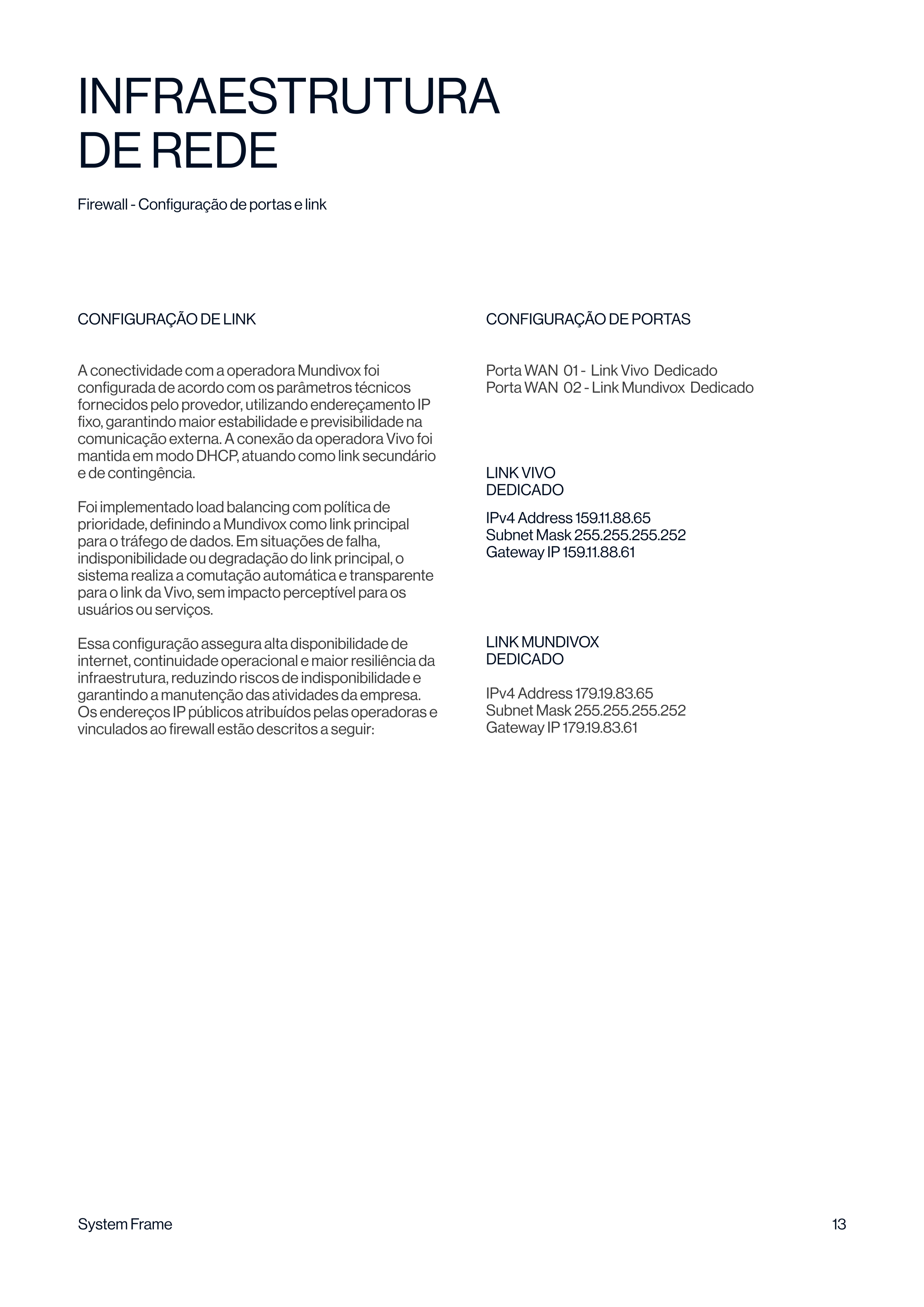 Página 14 do documento técnico